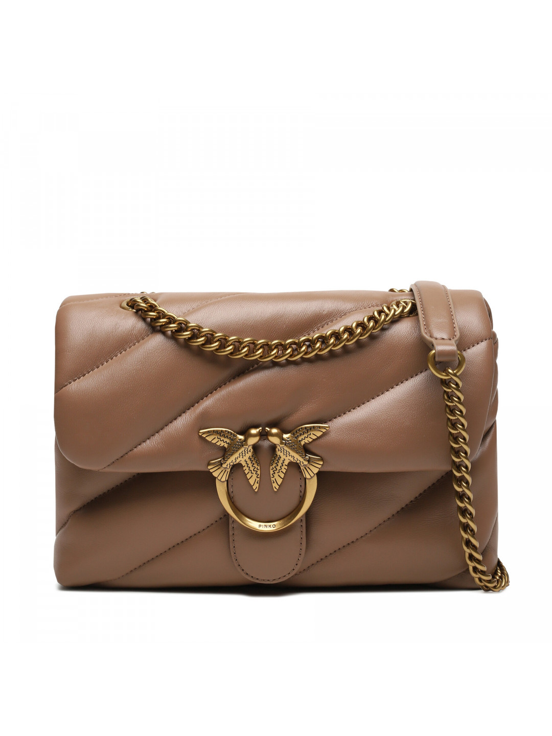 Kabelka Pinko Love Classic Puff Cl AI 23-24 100038 A0F2 Hnědá